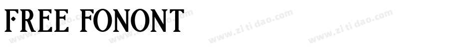 Free fonont字体转换